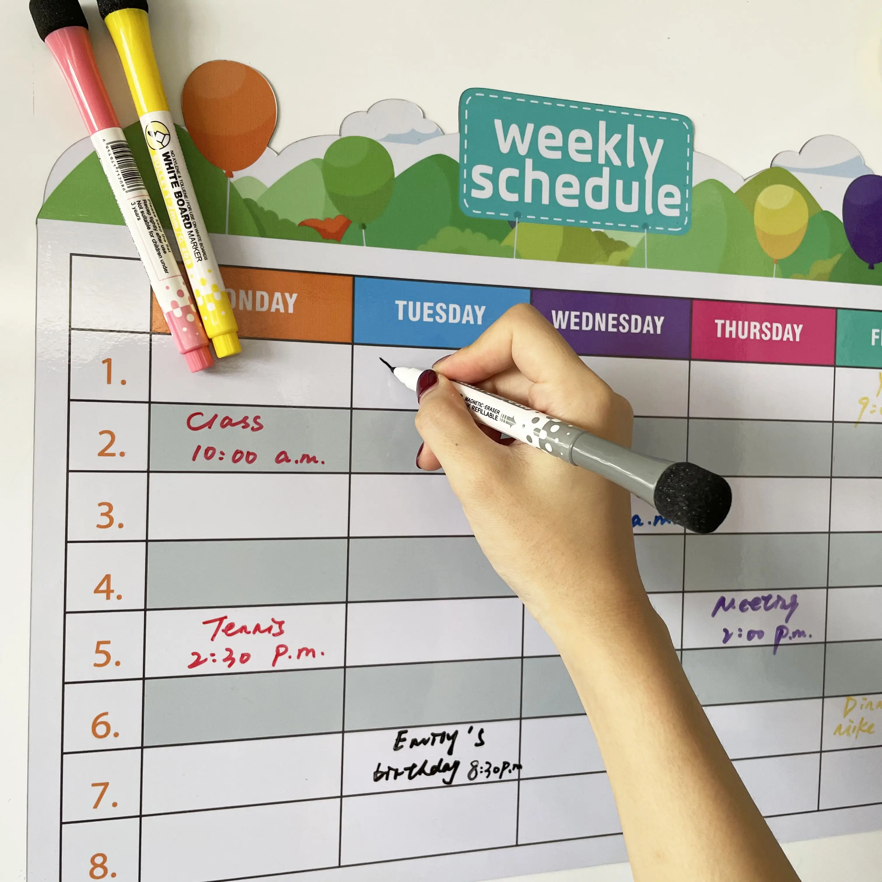 Magnet Whiteboard Wochen planer Magnetic Dry Erase Monats kalender Für Kühlschrank benutzer definierte Magnet kalender