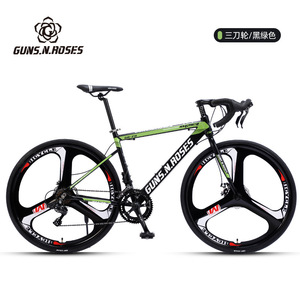 Bicicleta de carretera Gunflower 700C, tipo estándar, cuadro rígido, bicicleta de carreras con frenos de disco dobles para niños, niñas y estudiantes. - Product Image 3