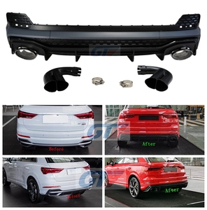 Diffuseur arrière <span class=keywords><strong>Sportback</strong></span> pour <span class=keywords><strong>Audi</strong></span> Q3 <span class=keywords><strong>RSQ3</strong></span>, style RS, en ABS, compatible OEM, 2019-2024 - Product Image 1