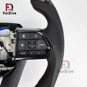 พวงมาลัยแบบอุ่นคาร์บอนไฟเบอร์สำหรับ Toyota Hilux Corolla Gr86 Camry Land Cruiser Fortuner Gt86 Lc300 - Product Image 4