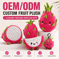 Peluche de Fruta del Dragón, Marca Premium, Merchandising de Alta Gama, OEM, ODM, Regalo Promocional de Boutique, Juguete de Peluche con Logotipo Personalizado Bordado