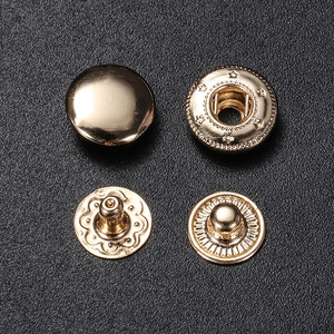Manufacture <strong>Snap</strong> <strong>Button</strong> 12.5mm <strong>Snap</strong> <strong>Button</strong> Stainless Steel Set 15mm for <strong>Leather</strong> Cloth Bags Jackets <strong>Snap</strong> 4 Parts <strong>Buttons</strong> - Product Image 4