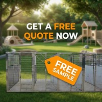 Cage pour chiens en acier inoxydable SUS 304 antirouille avec panneaux modulaires et loquet sécurisé pour enclos extérieur professionnel ou élevage