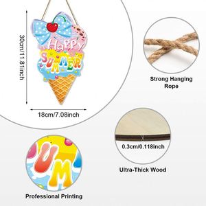 Wholesale Custom Summer Style Wooden Sign, Branded Beach Themed Decoration Promotional Gift for Summer Brands & Cold Drink Shops - Product Image 2