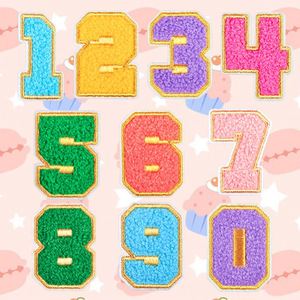 Nouvelle Patch Numérique en Chenille Dorée Exquise à Thermocoller pour la Décoration de Vêtements et Sacs - Product Image 2