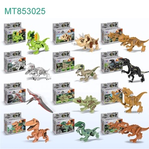 Jouets de construction en briques 3D pour enfants, <span class=keywords><strong>puzzle</strong></span> éducatif en plastique à assembler, dinosaures, <span class=keywords><strong>2020</strong></span> - Product Image 3