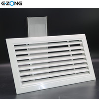 Diffuseur d'air de retour en alliage d'aluminium industriel pour climatiseur de bureau Grille de plafond décorative
