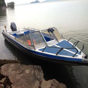 Good quality Speed boat Made in China Fiberglass hull Motor City bridge viewing Electric lifejacket dock stainless Cabin