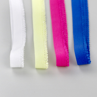 En gros, Ruban de dentelle picot élastique pour sous-vêtements, avec bordure à picots, pour couture