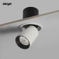 Projecteur mural encastré LED COB en aluminium réglable 7W-35W pour hôtel et usage industriel