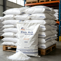 Acide citrique monohydraté authentique TTCA E330 CAS5949-29-1 de qualité alimentaire certifié Halal, acidifiant à dissolution rapide pour jus gazeux