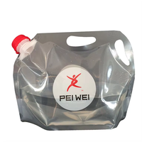 Sac compostable avec bec verseur, pochette en plastique pour eau potable avec grande poignée et bec verseur 1L 3L 5L