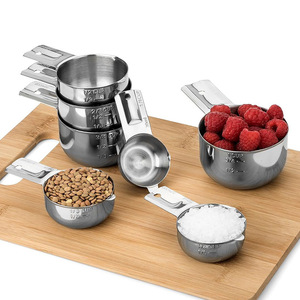 Wholesale Kitchen Gadgets 304 Stainless Steel <b>Measuring</b> <b>Cups</b> and Spoons <b>Set</b> of 13/14 for & Dry Ingredients - Product Image 5