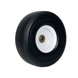 H US Style 10 pulgadas Gorilla Cart <span class=keywords><strong>Dolly</strong></span> 4,10/3,50-4 Rueda de neumático Rueda de espuma de PU de goma sólida plana Rueda de carro de material de acero nuevo - Product Image 1