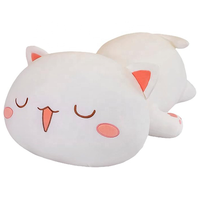 Coussin en peluche chat Kawaii Shownicer, jouet en peluche en polyester, cadeau unisexe pour les enfants de 3 ans et plus (marron 30 cm)