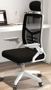 Chaise de travail moderne en maille avec appui-tête réglable Chaise de bureau pivotante en métal pour salle de réunion Vente directe d'usine