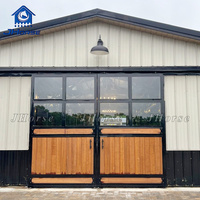 Venta de importación de formas de construir puertas correderas para Exterior, Show de diseño de granero para un caballo