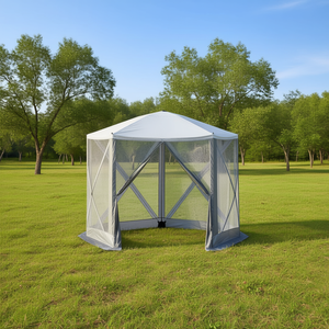 D0100XTUJ7U Tonnelle de camping pop-up 3x3 m, tente en maille portable à montage rapide, abri extérieur pour campeurs - Product Image 2