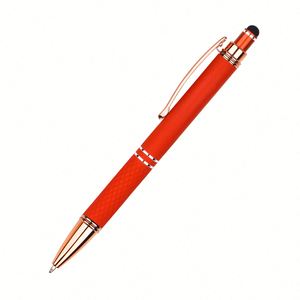 Bolígrafos Metálicos Promocionales Baratos al por Mayor, Negros y Blancos, Delgados, con Logotipo Personalizado, Escritura Suave, Portátiles - Product Image 1