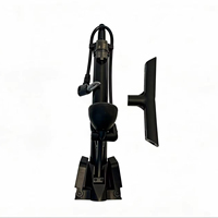 Pompe à air manuelle pliable pour vélo Jinta160PSI avec adaptateur de valve automatique multifonctionnel et aiguille à bille polyvalente
