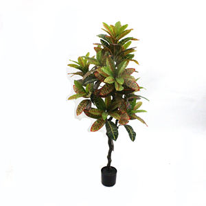 Codificación Artificial de bonsái, aspecto resaltado, planta en maceta, Croton falso, 70/110/150cm, tamaño personalizado - Product Image 1
