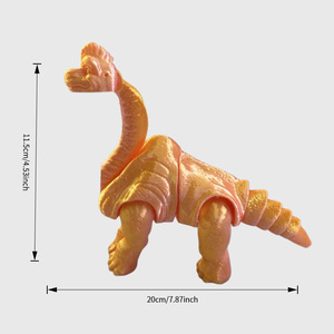 ZGFANTO Modèle de dinosaure de dessin animé personnalisé OEM, série monstre, modèle de jouet articulé en plastique imprimé en 3D Y1112003 pour la digestion - Product Image 6