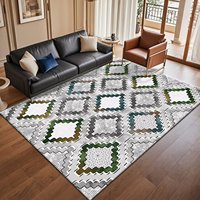 Tapis moderne de luxe à motifs floraux pour salon et chambre, fabriqué à la machine, écologique, adapté aux animaux domestiques, en polyester, anti-fatigue