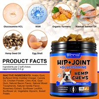 Oimmal 150 Soft Chews Complément alimentaire à mâcher pour les hanches et les articulations pour l'arthrite MSM avec glucosamine et chondroïtine pour chien