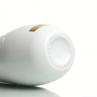 Bouteille de liqueur personnalisée en céramique avec décalcomanie 700 ml 500 ml, bouteille d'huile d'olive blanche et or pour bar