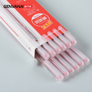 أقلام جل من جينفانا، قلم جل بسيط بجسم شفاف مصقول، سمك 0.5 مم، أقلام جل بإبرة كاملة - Product Image 3