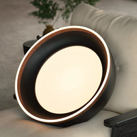 Lampe de plafond en fer style Wabi-Sabi, couleur bois de noyer, pour chambre à coucher, bureau, décoration de maison en bois