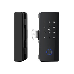 Dyep Smart Lock Fingerprint Password Card Swipe Glass Door Modern Simple Plastic 618 All Locks Office Shop Use - Product Image 2