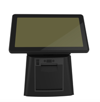 Terminal de point de vente tout-en-un avec imprimante intégrée 80 mm, lecteur de codes-barres et QR, système de caisse enregistreuse Android Windows