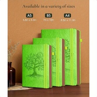 Carnet de notes à couverture rigide personnalisé, couverture en cuir PU, reliure thermique, reliure spirale, format A5, cadeau pour les étudiants et les enseignants