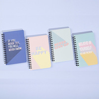 Carnet Mini A7 Personnalisé en Gros pour Étudiants, Reliure Spirale Simple, 60 Feuilles, pour Prise de Notes, Cadeau de Bureau, Carton Blanc