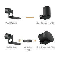 Grosir pemegang braket Speaker dapat diatur, pasang dinding untuk Sonos Era 100 & 300 Audio terbaik