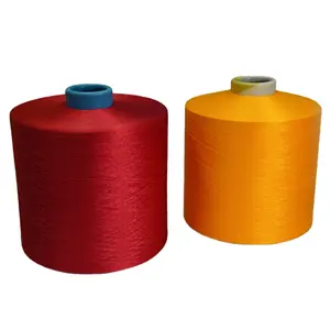 Textured yarn DTY 150/288/2 S+Z HIM polyester colored yarn GRS TC certificate yarn AA A grade