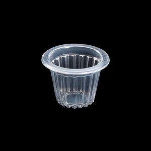 Ly nhựa dùng một lần trong suốt hình hoa anh đào, đường kính 30mm, chất liệu PP, dùng để đóng gói <span class=keywords><strong>pudding</strong></span> thạch mini bán buôn - Product Image 4