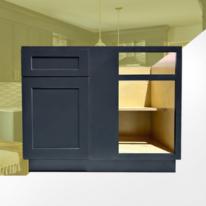 Gabinete de cocina de esquina con Base ciega estándar de EE. UU. Envío gratis Gabinete de madera de cierre suave Gabinetes de coctelera al por mayor para constructores - Product Image 1