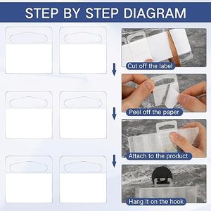 Hot Sales Cardboard Adhesive PET Hole <b>Plastic</b> Custom Hang Tab - Product Image 5