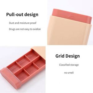 Organizador de Cajones y Armarios Portátil, Contenedor de Medicamentos de Viaje, Estuche Compacto para Guardar Pastillas, Diseño de 7 Días con 6 Compartimentos - Product Image 5