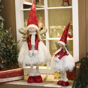 Christmas Decor Christmas Angel Figurine with Bendable Standing Angel Decoration for Mantel Shelf Holiday Home Decor - Product Image 3