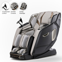 Fauteuil de massage corporel complet pour chambre à coucher, commande vocale, pétrissage des mollets, rouleaux pour les pieds, chargement sans fil, ions négatifs
