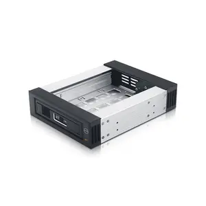 Datage 5.25INCH Single Mobile HDD Rack for 3.5 inch SSD/HDD