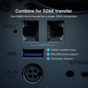 Per DiskStation DS925+ NAS a 4 Bay (Senza Dischi) Ryzen V1500B 2.2GHz 4GB DDR4 ECC RAM 2x RJ45 (2.5GbE) 2 <span class=keywords><strong>M</strong></span>.2 NVMe 1 Type-C 2 - Product Image 6