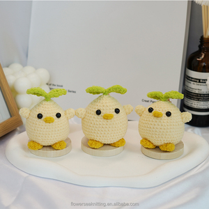 Adorable Peluche <span class=keywords><strong>de</strong></span> Pollito Tejido a Crochet, Muñeco Artesanal <span class=keywords><strong>de</strong></span> Ganchillo, Relleno <span class=keywords><strong>de</strong></span> Algodón PP Súper Suave, Ecológico, Personalización ODM - Product Image 4
