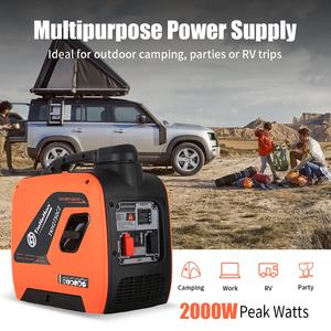 Générateur électrique portable à essence TKH2750CZ pour usage domestique, 1,8 kW, 2 kW, 2000 watts, DC 24 V, régulateur de tension automatique, 50/60 Hz - Product Image 6