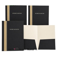 Dossiers fiscaux en papier personnalisés avec logo UIOWIO, avec languettes latérales, organiseur de documents, fournisseurs de dossiers fiscaux
