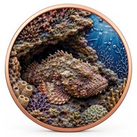 Pièce de monnaie en cuivre pur 999 de 1 oz, série UV Ocean World, couleur haute définition 3D UV, édition collector colorée