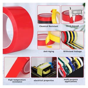 Giá thấp trong suốt dính nhiệt độ cao Mara <span class=keywords><strong>masking</strong></span> <span class=keywords><strong>tape</strong></span> màu xanh lá cây biến áp pin động cơ Acrylic dư lượng miễn phí Mylar PET - Product Image 3